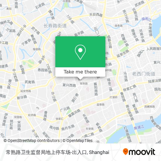 常熟路卫生监督局地上停车场-出入口 map