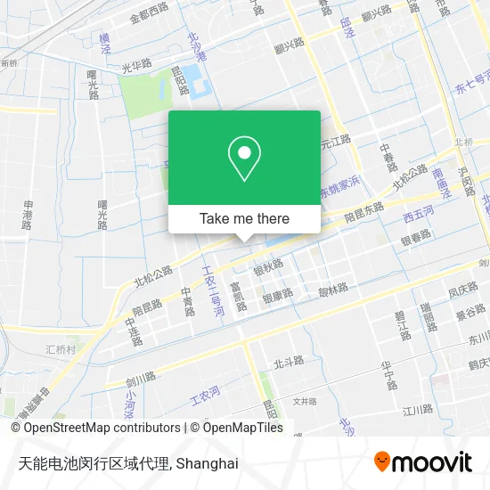 天能电池闵行区域代理 map