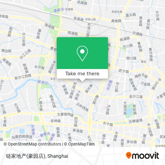 链家地产(豪园店) map