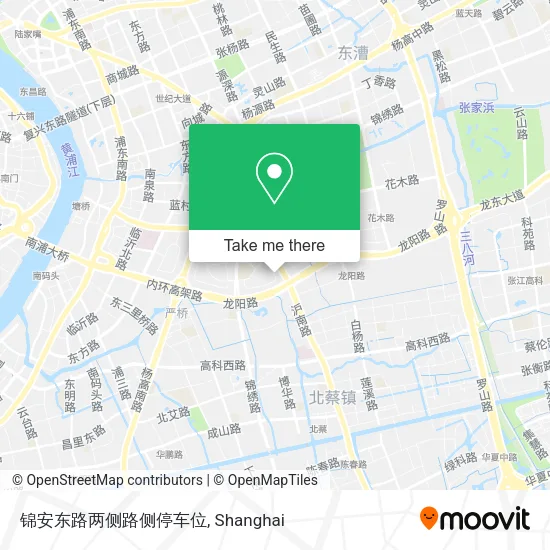 锦安东路两侧路侧停车位 map