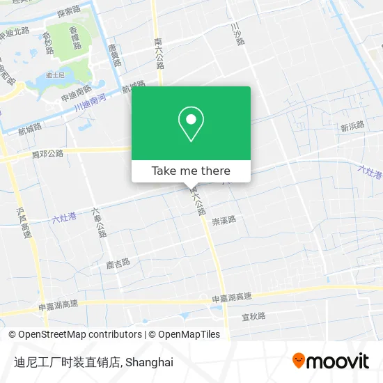 迪尼工厂时装直销店 map