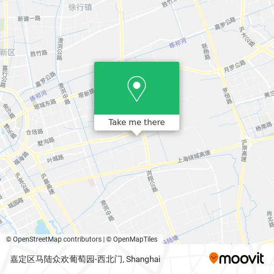嘉定区马陆众欢葡萄园-西北门 map