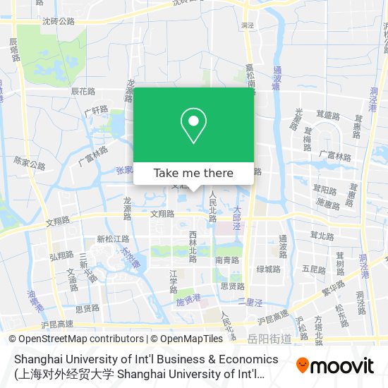 Shanghai University of Int'l Business & Economics map