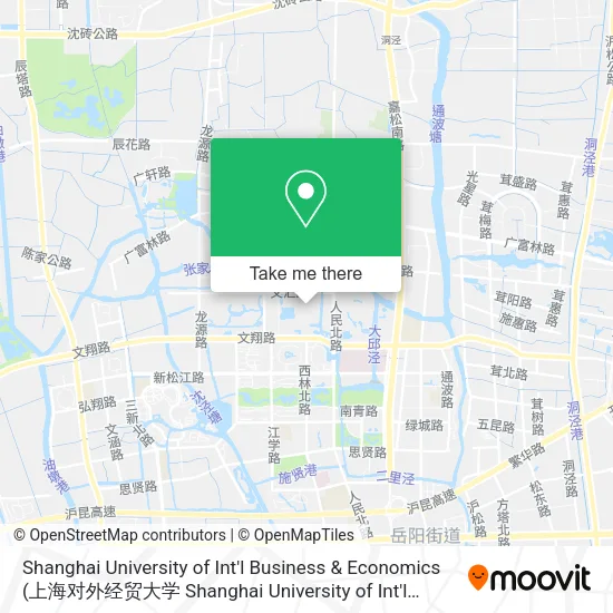 Shanghai University of Int'l Business & Economics map