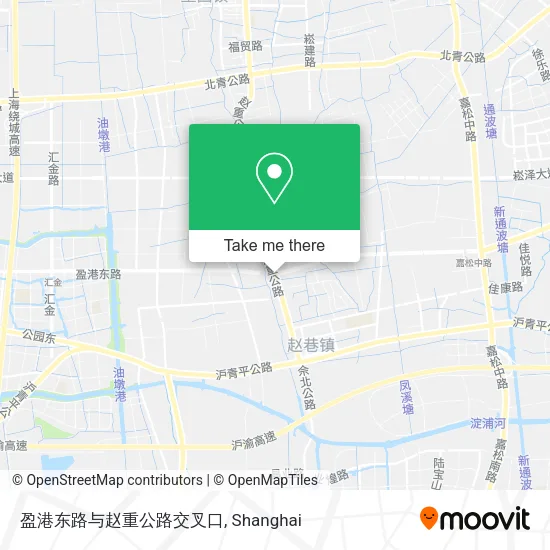 盈港东路与赵重公路交叉口 map