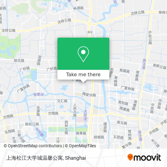 上海松江大学城温馨公寓 map