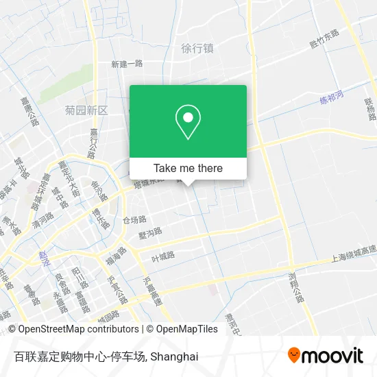 百联嘉定购物中心-停车场 map