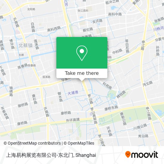上海易构展览有限公司-东北门 map