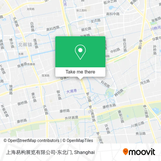 上海易构展览有限公司-东北门 map