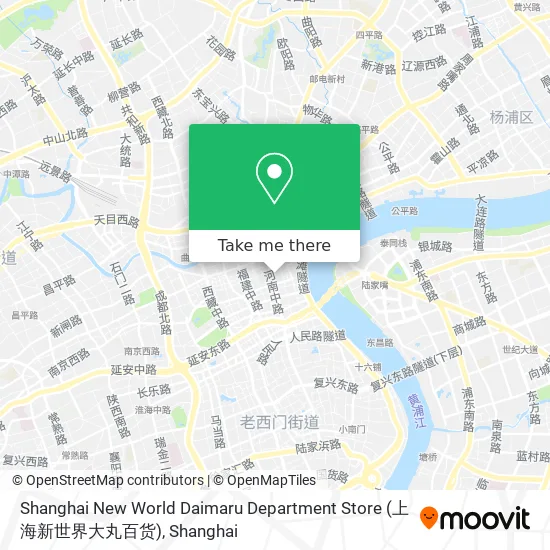 Shanghai New World Daimaru Department Store (上海新世界大丸百货) map