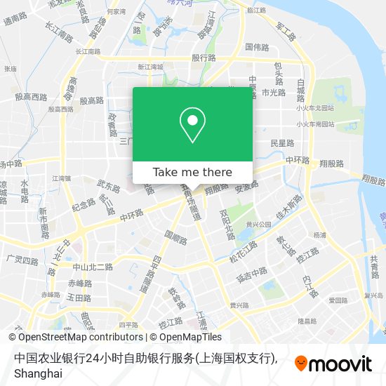 中国农业银行24小时自助银行服务(上海国权支行) map