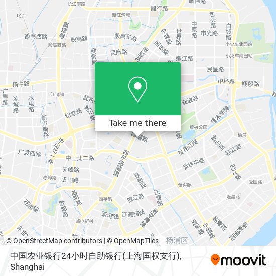中国农业银行24小时自助银行(上海国权支行) map