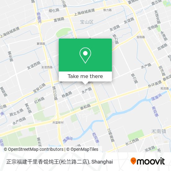 正宗福建千里香馄饨王(松兰路二店) map