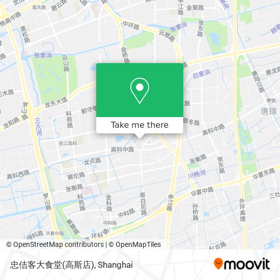 忠佶客大食堂(高斯店) map
