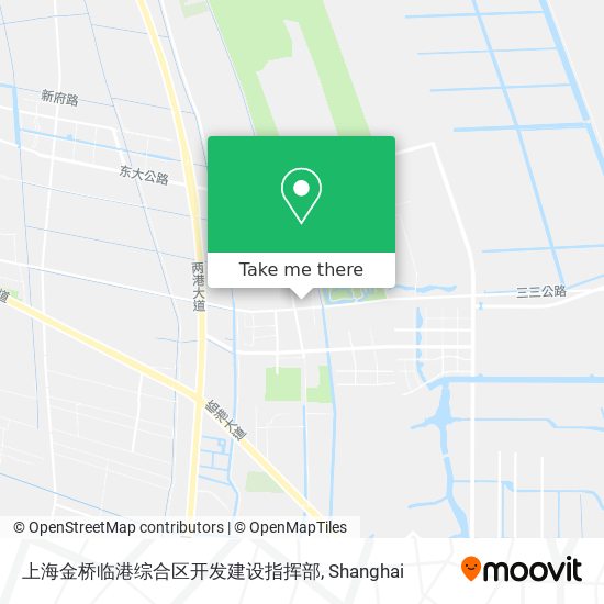 上海金桥临港综合区开发建设指挥部 map