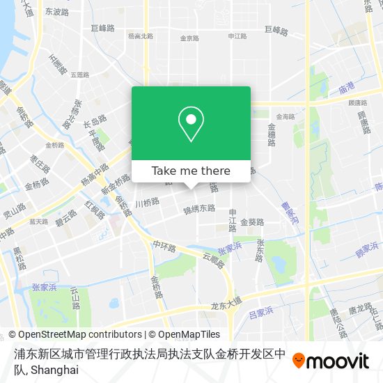 浦东新区城市管理行政执法局执法支队金桥开发区中队 map