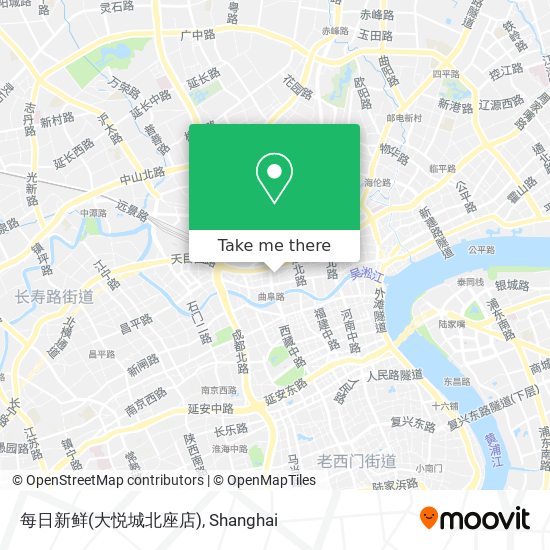 每日新鲜(大悦城北座店) map