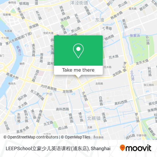 LEEPSchool立蒙少儿英语课程(浦东店) map