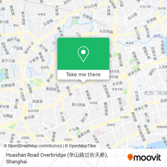 Huashan Road Overbridge (华山路过街天桥) map