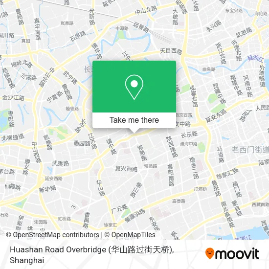 Huashan Road Overbridge (华山路过街天桥) map