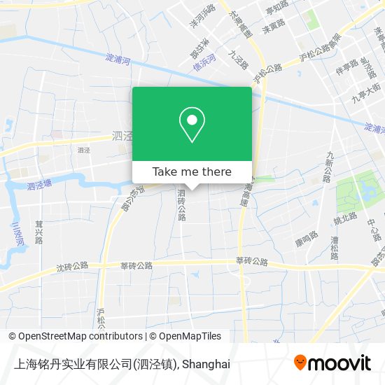 上海铭丹实业有限公司(泗泾镇) map