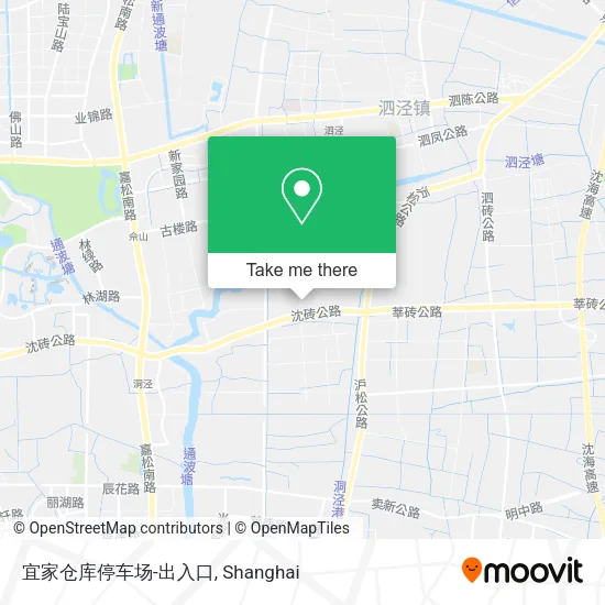 宜家仓库停车场-出入口 map