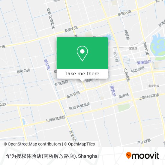 华为授权体验店(南桥解放路店) map