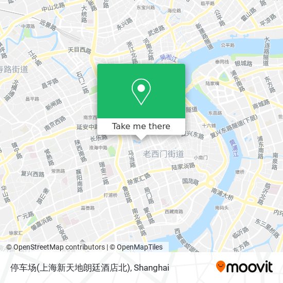 停车场(上海新天地朗廷酒店北) map