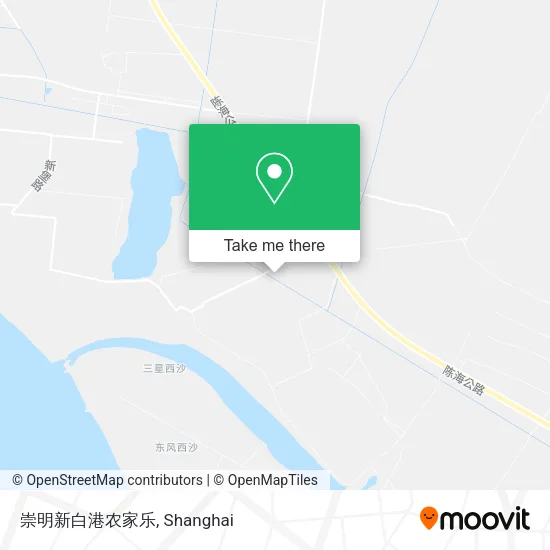 崇明新白港农家乐 map