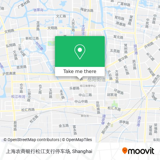上海农商银行松江支行停车场 map