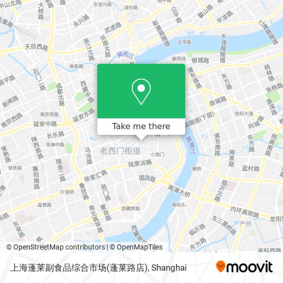 上海蓬莱副食品综合市场(蓬莱路店) map