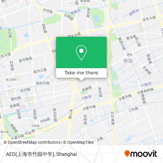 AED(上海市竹园中学) map