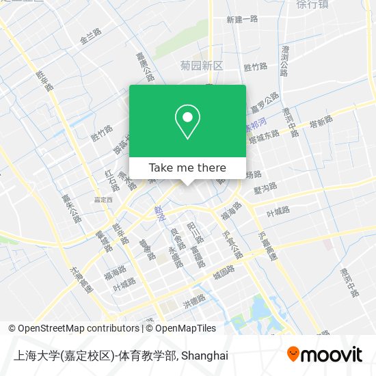 上海大学(嘉定校区)-体育教学部 map