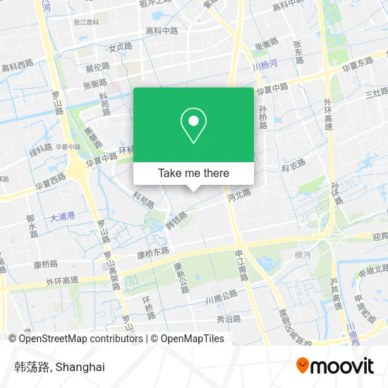 韩荡路 map