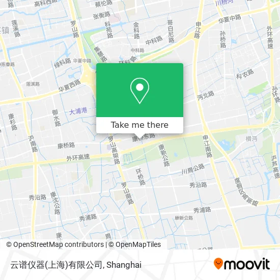 云谱仪器(上海)有限公司 map