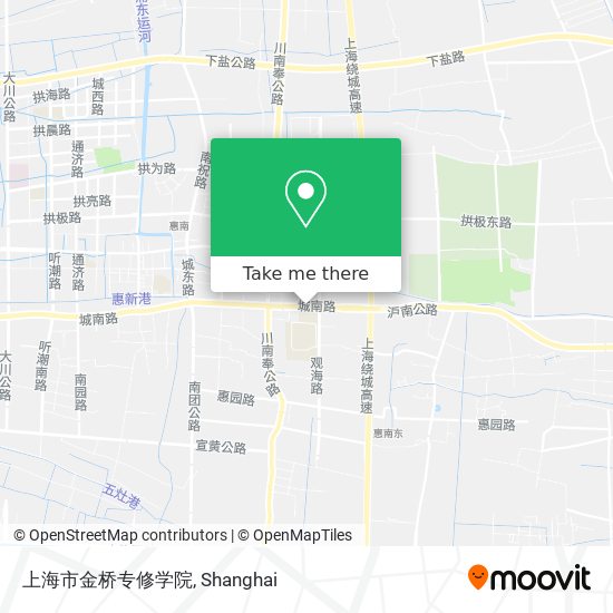 上海市金桥专修学院 map