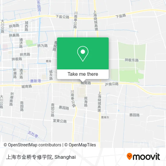 上海市金桥专修学院 map