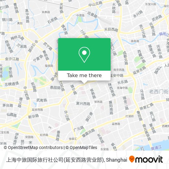 上海中旅国际旅行社公司(延安西路营业部) map
