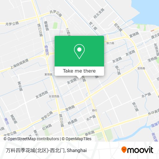 万科四季花城(北区)-西北门 map