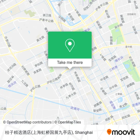桔子精选酒店(上海虹桥国展九亭店) map