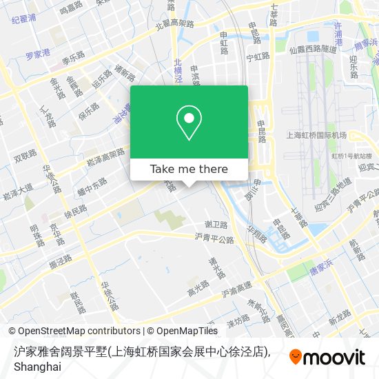 沪家雅舍阔景平墅(上海虹桥国家会展中心徐泾店) map