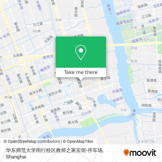 华东师范大学闵行校区教师之家宾馆-停车场 map