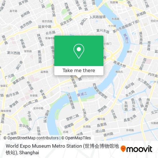 World Expo Museum Metro Station (世博会博物馆地铁站) map