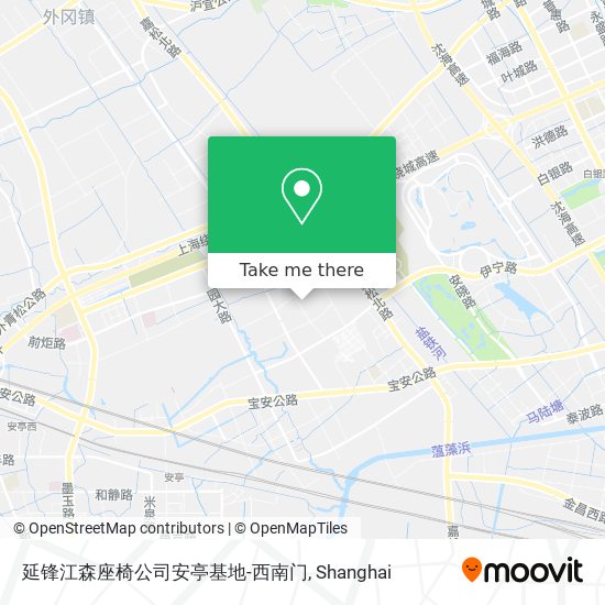 延锋江森座椅公司安亭基地-西南门 map