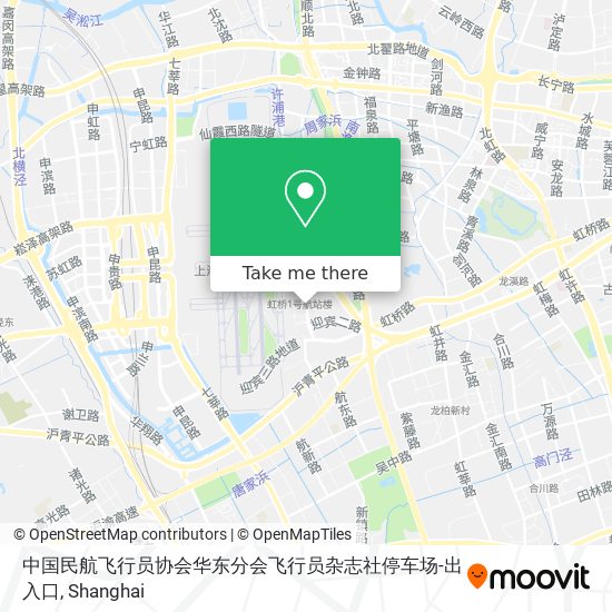 中国民航飞行员协会华东分会飞行员杂志社停车场-出入口 map