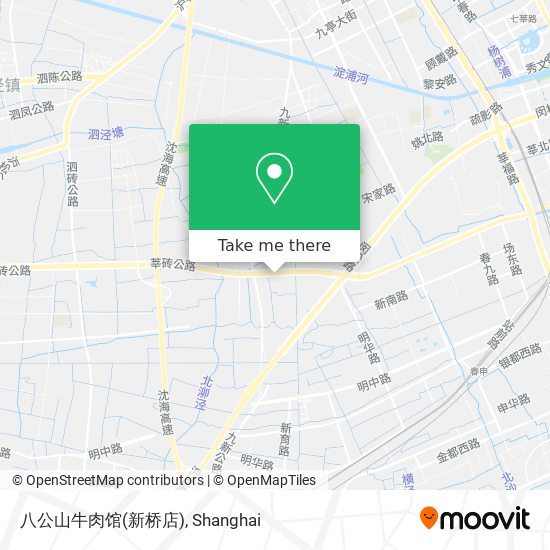 八公山牛肉馆(新桥店) map
