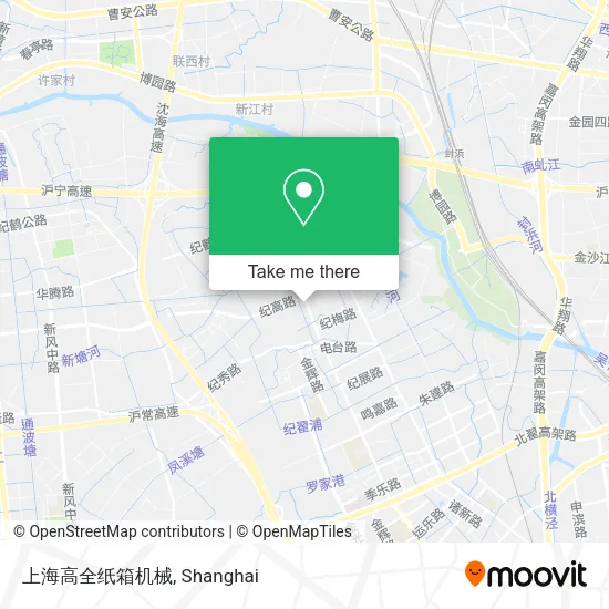 上海高全纸箱机械 map