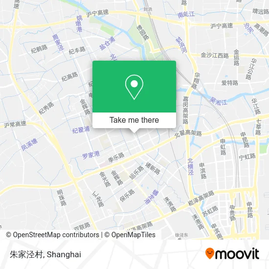 朱家泾村 map
