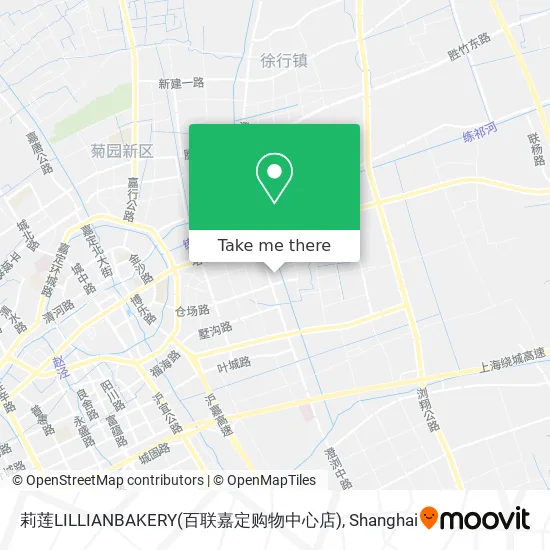 莉莲LILLIANBAKERY(百联嘉定购物中心店) map
