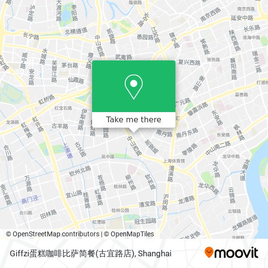 Giffzi蛋糕咖啡比萨简餐(古宜路店) map